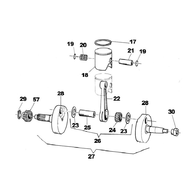 Universal 44mm Cylinder 12mm Piston Kit w/ Ring Pin for 49cc 2 Stroke  Engine - Giá Tiki khuyến mãi: 243,000đ - Mua ngay! - Tư vấn mua sắm & tiêu  dùng trực tuyến Bigomart