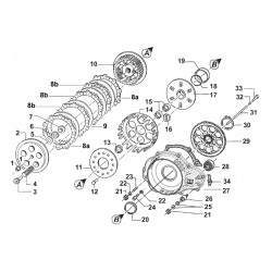 CLUTCH PLATE FIBER N.8a IN THE ILLUSTRATION
