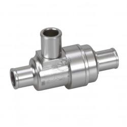 THERMOSTATIC VALVE 3 WAY ANODIZED NATURAL 45 ° C.